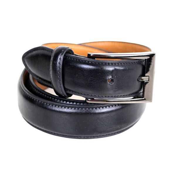 DOCKERS BLACK GENUINE LEATHER 1 1/8"Wd CASUAL DRESS MEN'S BELT Sz 34/85 (F89 - Picture 2 of 15